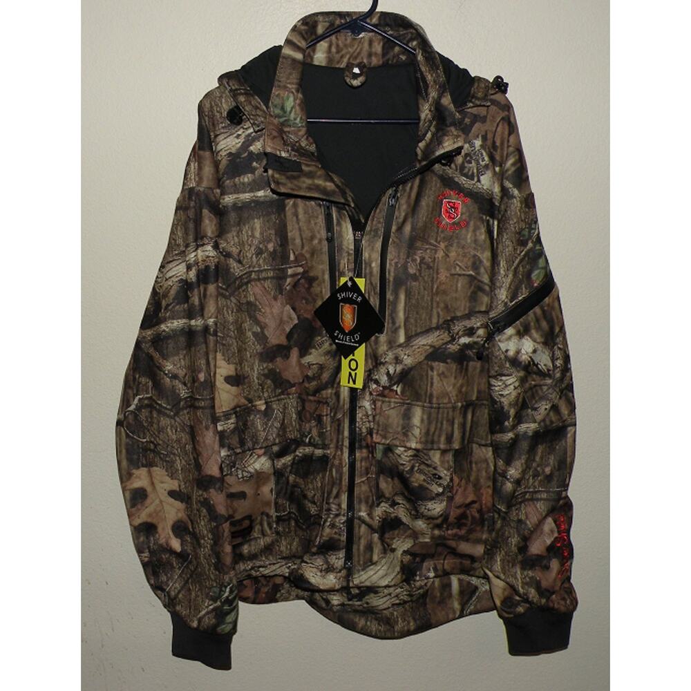 Shiver Shield Non-Insulated Men’s XL Camo Zip Hunting Coat Break-Up Infinity NWT